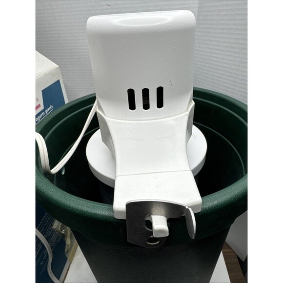 Vintage Rival Electric Ice Cream Freezer Maker 6 Qt Quart Model 8605 USA Green - Picture 6 of 16